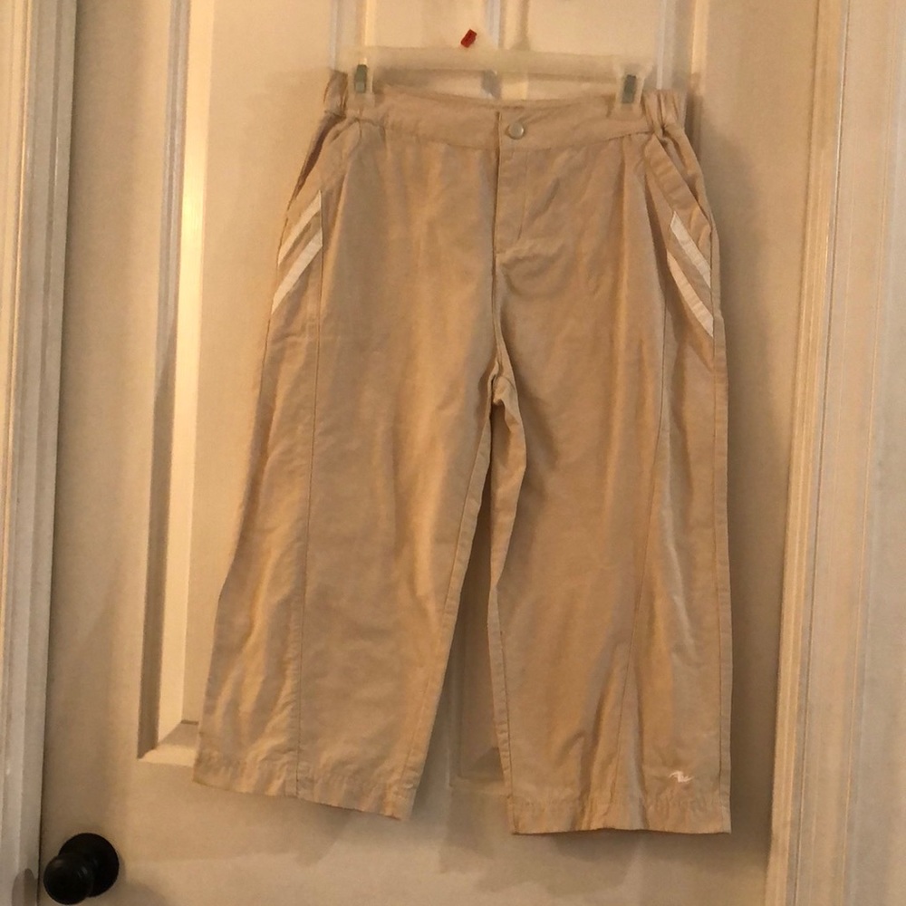 Athletic Work Tan Capris